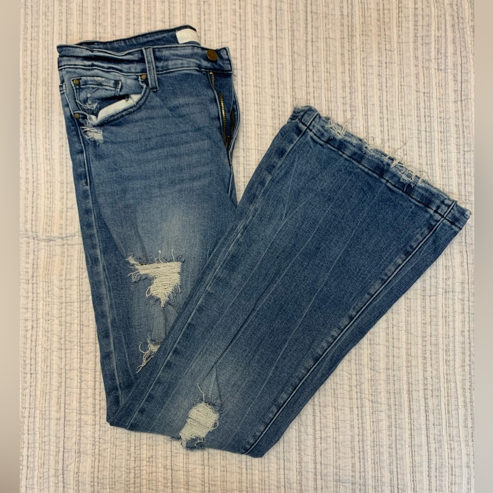 Petra 153 flare ripped jeans. Size 12